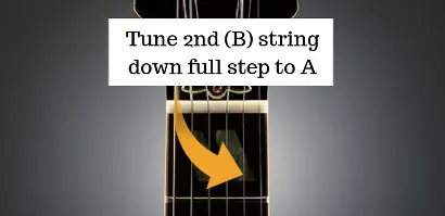 Open D Guitar Tuning Step 3