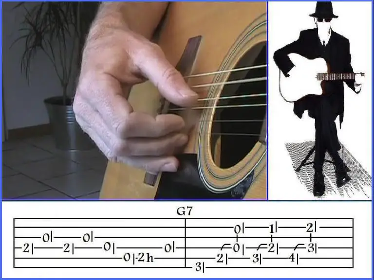 Clawhammer Finger Picking Style - Right Hand Position