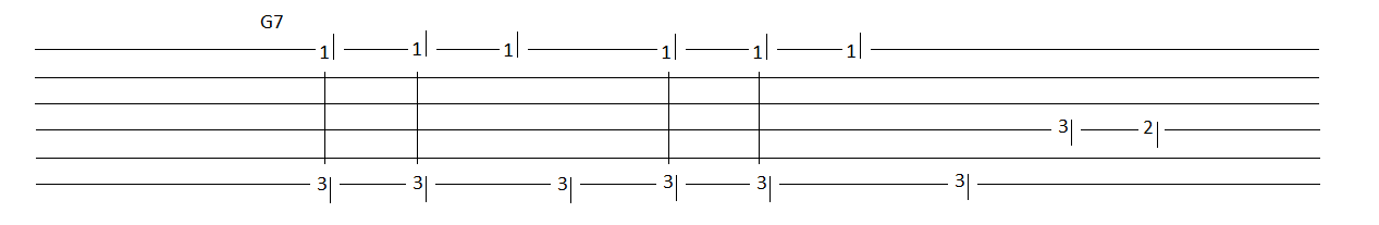 Guitar Shuffle Tab 1
