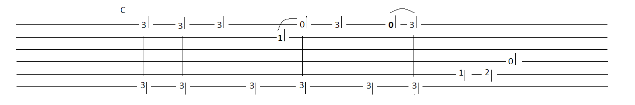 Guitar Shuffle Tab 10