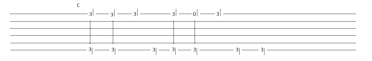 Guitar Shuffle Tab 6