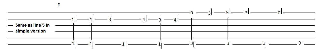 Guitar Shuffle Tab 13