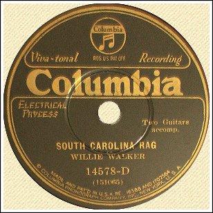 South Carolina Rag Record Label - Columbia